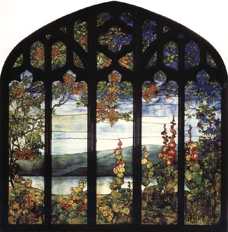 Louis Comfort Tiffany Leaded Glass Window Norge oil painting art